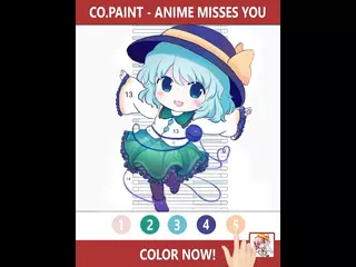 Anime & Manga Color by Numbers Gameplay
