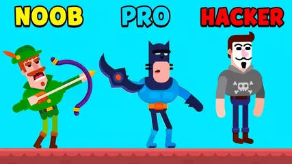 NOOB vs PRO vs HACKER - Bowmasters