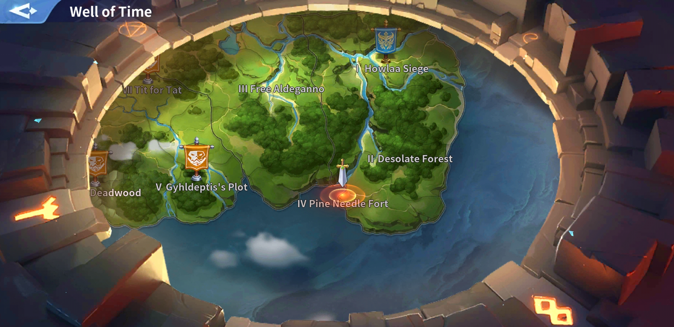 infinity kingdom ruins coordinates