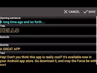 Star Words - make your own Star Wars opening crawl
