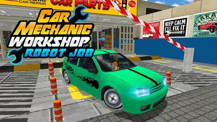 Car Mechanic Workshop Robot Job