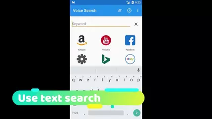 Voice search on Android - Voice search app help you search on many website quickly by voice or text