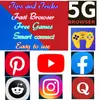 All in one - social media, fast browser, free game