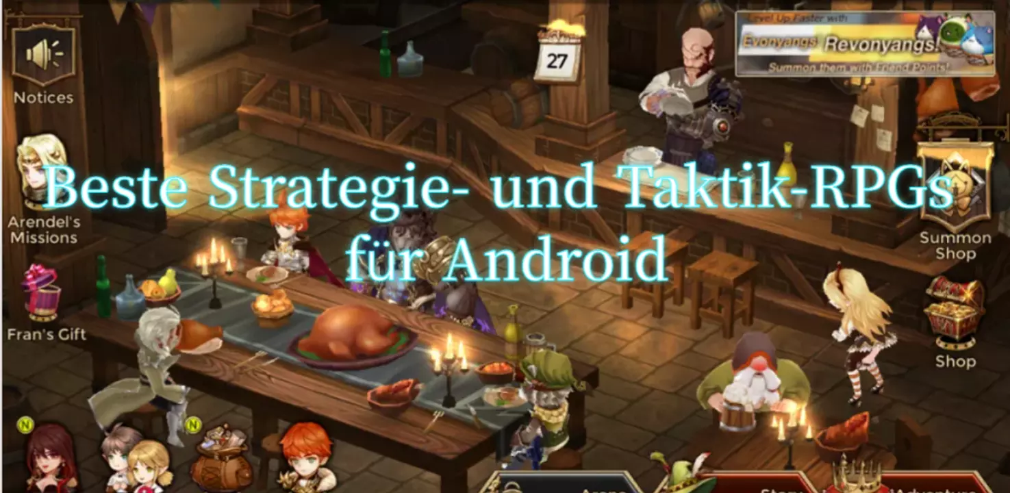 Beste 10 Strategie- und Taktik-RPGs für Android