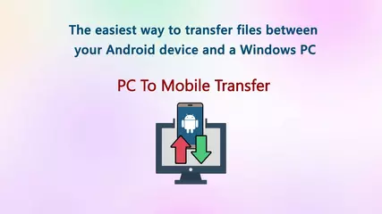 Transfer files between your Android device and a Windows PC using Wi-Fi or mobile network
