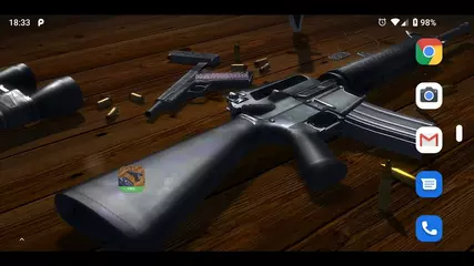 3D Guns Live Wallpaper Free