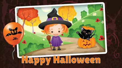 Kids Halloween Jigsaw Puzzle - App gameplay
