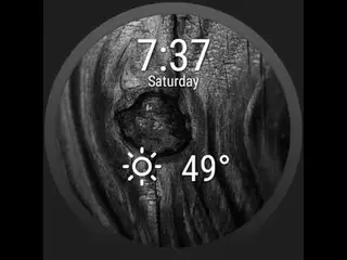 Weather Time for Wear Watch Face Preview