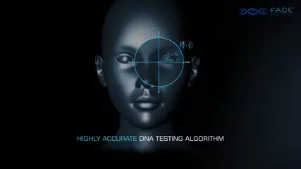 How does 3D DNA Face Matching work and what facial features does it compare?