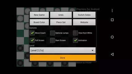 Checkers for Android: Move Coach
