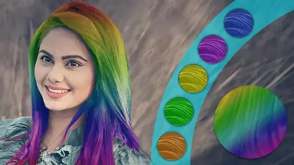 Hair Color Changer Photo Booth