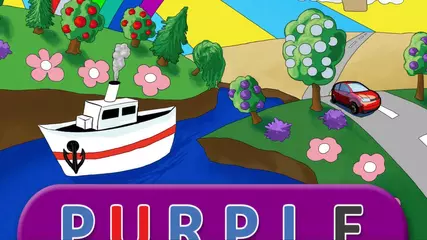 Learn to read colors voice with zoom in animation pickled pink