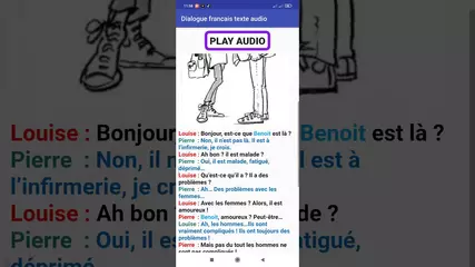 dialogues en français texte audio gratuit