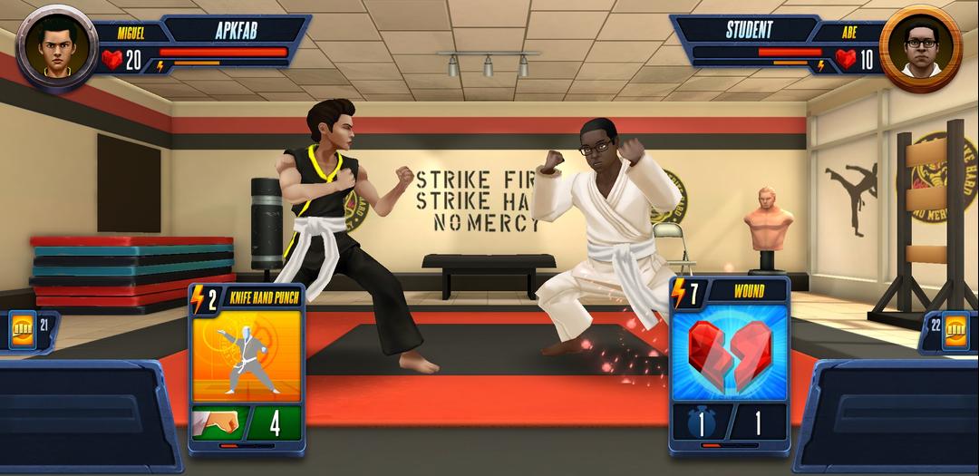 Cobra Kai Card Fighter Review - นักสู้ที่ใช้การ์ดพร้อมใช้งานบน Android-screenshot1