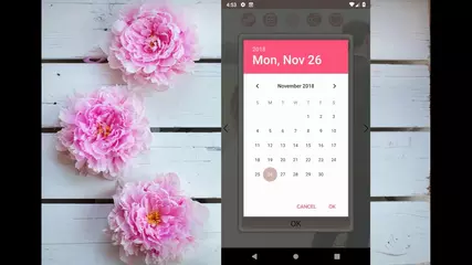 Wedding Countdown Boho Vintage Flower Widget