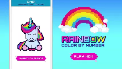 RAINBOW Color by Number | Game Trailer | TabTale