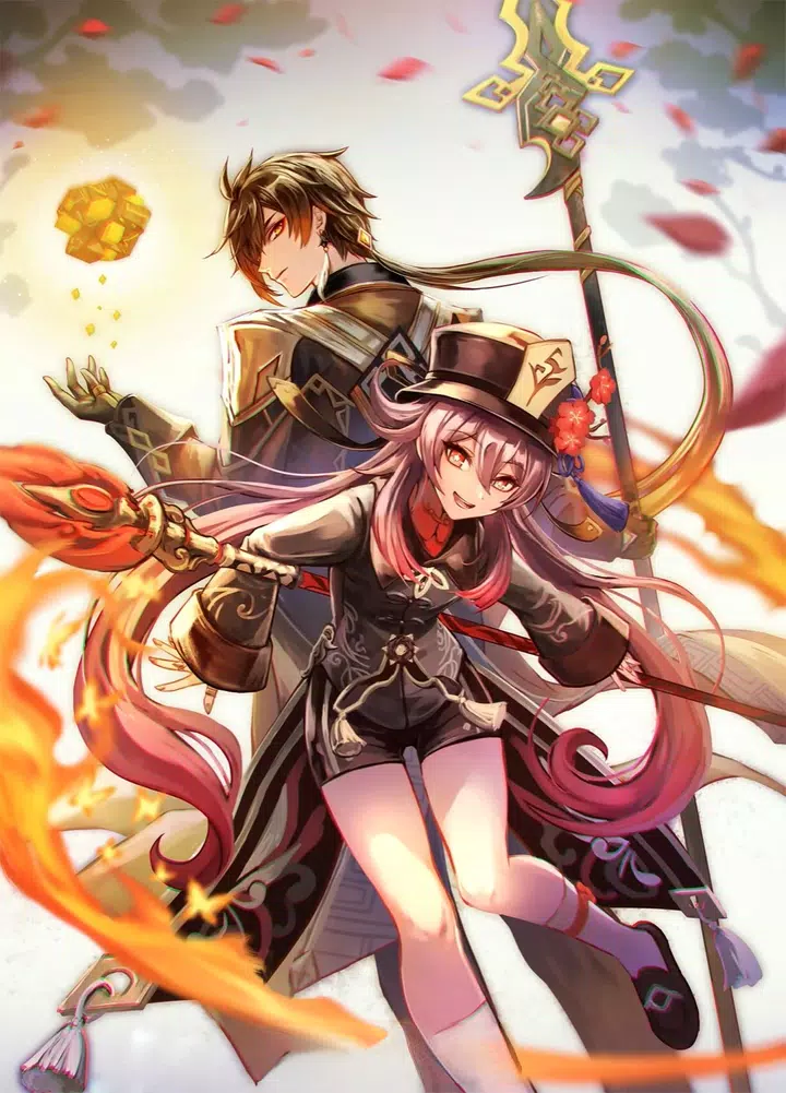 「原神」胡桃ちゃんのデスクトップ用とスマホ用壁纸まとめ