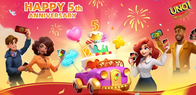 UNO! Mobile está comemorando seu quinto aniversário com eventos fantásticos