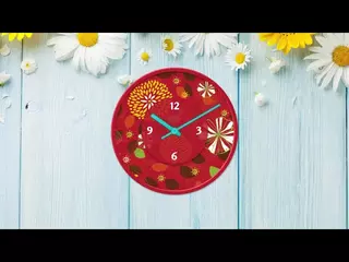 シンプルなアナログ時計ウィジェット　01a（テロップ無）