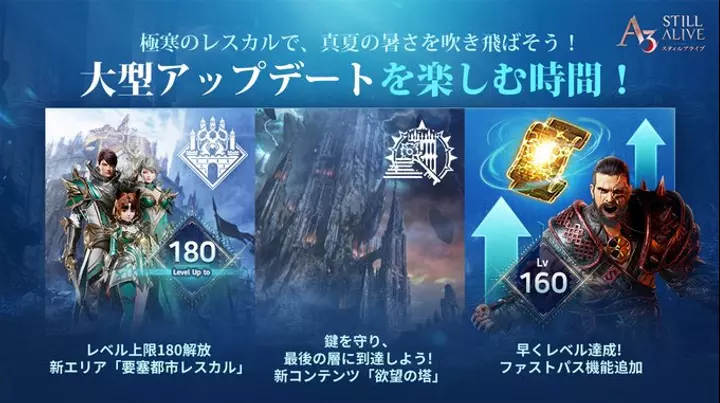 『A3: STILL ALIVE スティルアライブ』大型アップデート実施！