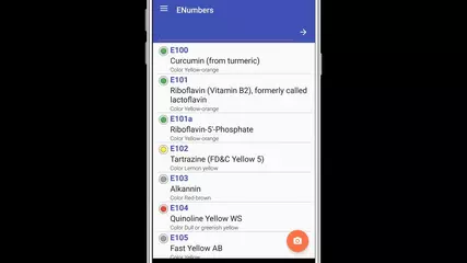 E Numbers - Food Additives * Auto detector * Free Android app