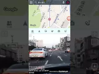 Drive path dash-cam review in 'Golden Rooster' Navigation App.