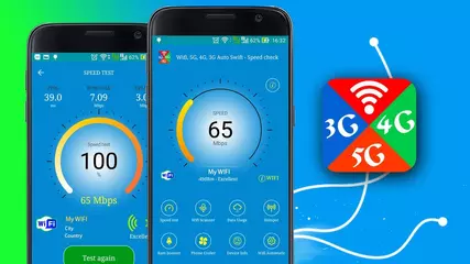 Wifi, 5G, 4G, 3G Auto Swift - Speed check