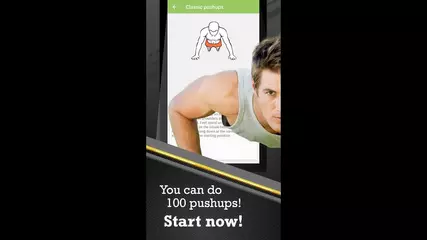 100 Pushups BeStronger Mobile app video