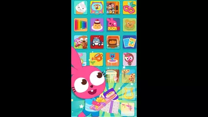 Learning educational game for preschool and kindergarten kids and toddlers - Purple Pink Game Box