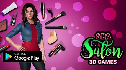 Face makeup & beauty spa salon makeover games 3D