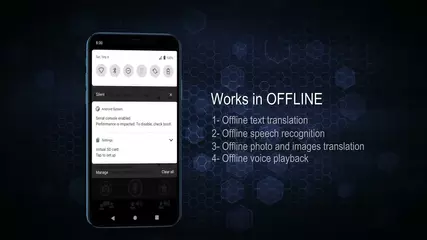 Offline photo and voice translator with auto language detection