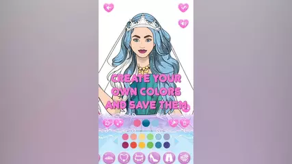 Wedding Coloring Dress Up