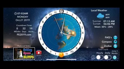 Flat Earth Sun, Moon & Zodiac Clock app  Google Play Store