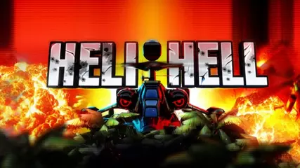 HELI HELL - Awesome arcade scroll shooter.  Game footage. 1080p