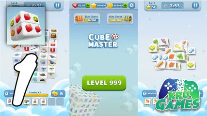 Cube Master 3D - Match 3 & Puzzle Game Gameplay #1 All Levels (Android, IOS)