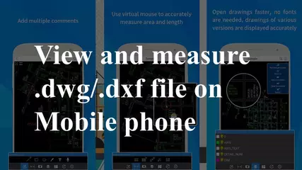 View and measure .dwg/.dxf file on Mobile phone for free