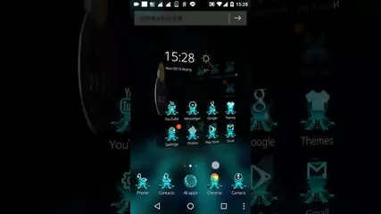 3D Dynamic Hologram Projection Launcher Theme