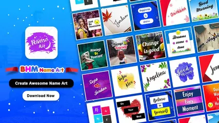 BHM Name Art Focus Filter - Android App