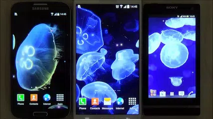 Jellyfish live wallpaper for android phones and tablets