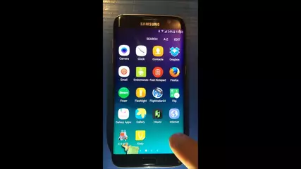 Frog walking on screen joke - Android app