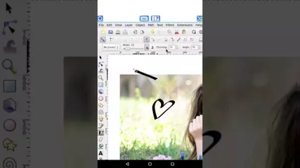 AndroInk vector graphics editor with Inkscape