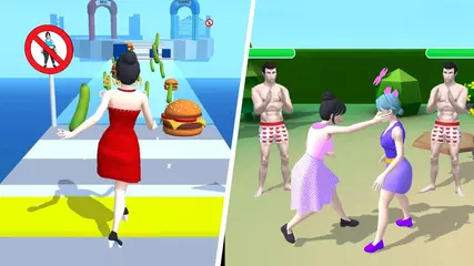Girl Runner 3D 👰❤️🤵 All Levels Gameplay Trailer Android,ios New Game