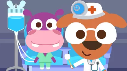 Play house doctor game app for kids and girls   Papo Town Hospital
