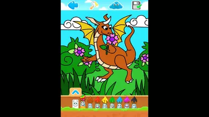 Раскраска для малышей драконы