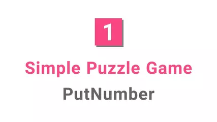 PutNumber 数字を置くパズルゲーム プロモーション -  Landscape EN 1