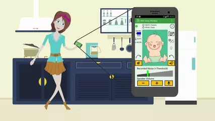 WiFi Baby Monitor App | Smartphone | Computer | TV | BabyPhone Mobile