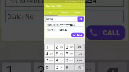 Five Card Dialer