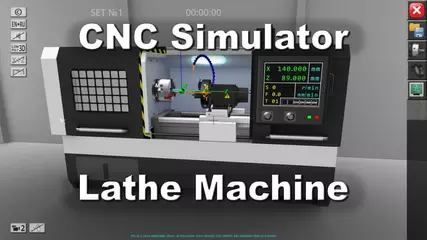 CNC Simulator. Lathe Machine