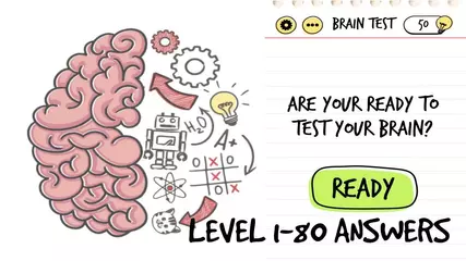 Brain Test Tricky Puzzles Level 1-80 Answers Walkthrough