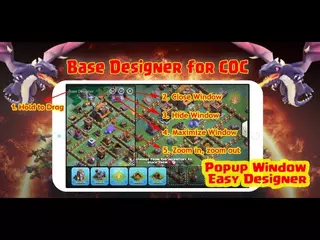 Quickly build Clash of Clans Base Maps with Base Designer for COC